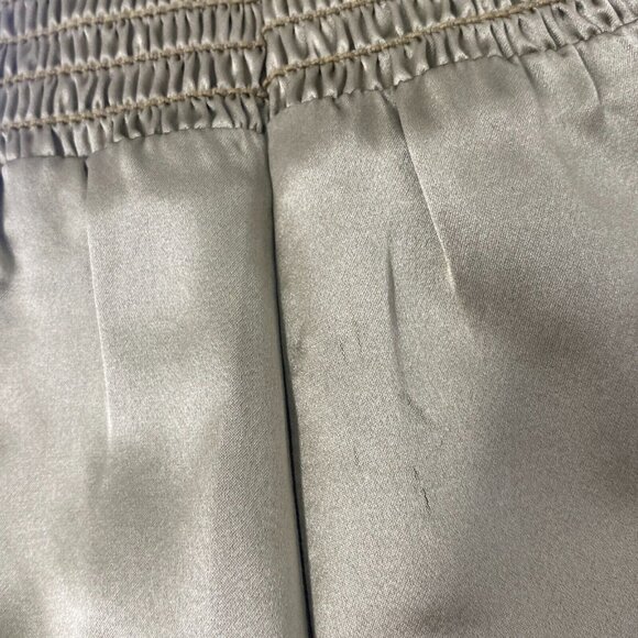 Reformation Solay Olive Green Silk Dress 6 Bridesmaid Green Midi - Picture 10 of 11